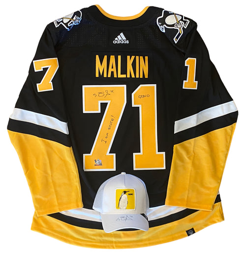 Evgeni Malkin Pittsburgh Penguins Reebok NHL Blue Name & Number T-Shirt  (Russian Version)