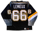 Mario Lemieux Signed Pittsburgh Penguins Authentic Gradient Starter Jersey - Size 52-R
