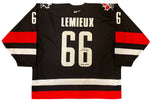 Mario Lemieux Signed, Inscribed "2002 Gold" Team Canada Nike Jersey