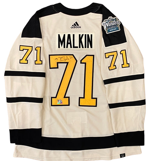 Mario LeMieux Signed Pittsburgh Penguins Authentic Reebok Jersey - Size 52