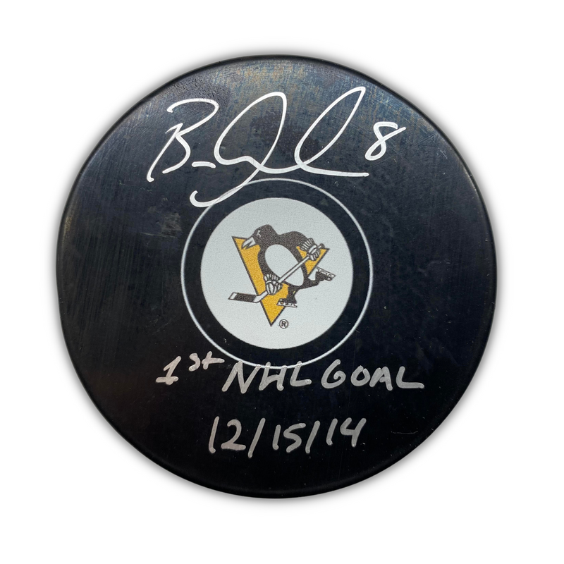 Brian Dumoulin Signed, Inscribed "1st NHL Goal 12/15/14" Pittsburgh Penguins Hockey Puck