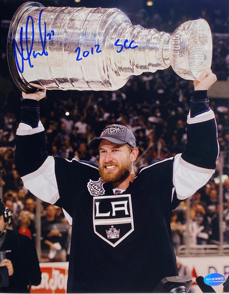 Jeff Carter Signed, Inscribed 2012 SCC Los Angeles Kings 8x10