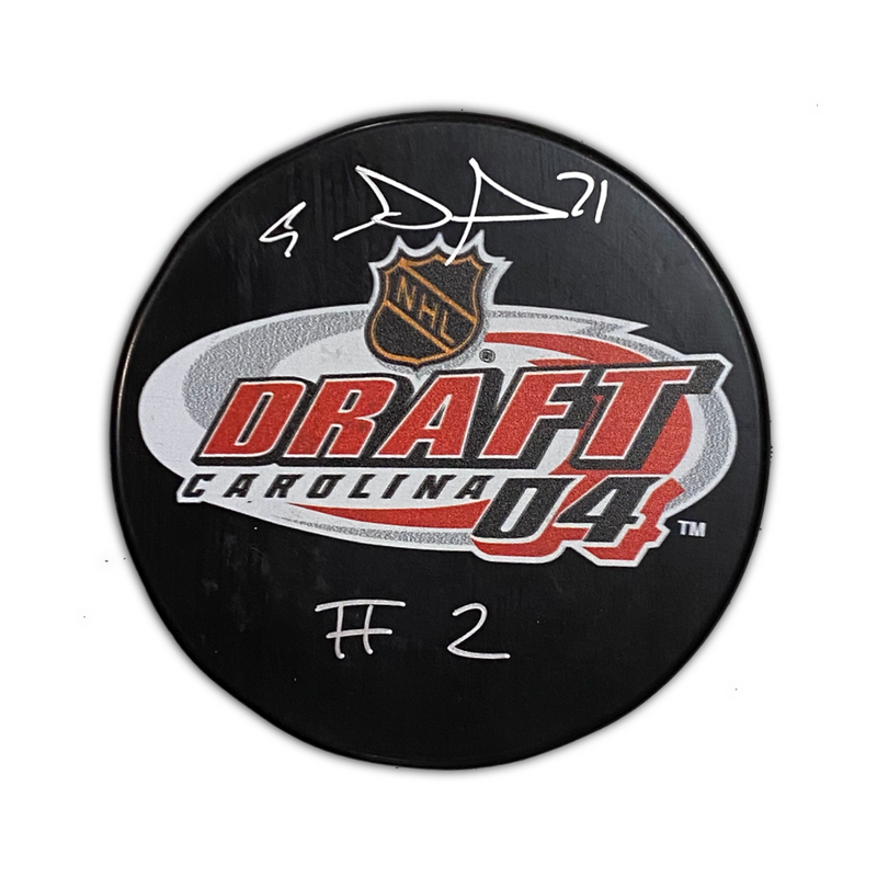Evgeni Malkin Signed, Inscribed "#2" 2004 NHL Draft Hockey Puck