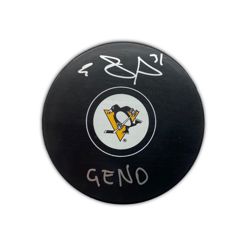Evgeni Malkin Signed, Inscribed "GENO" Pittsburgh Penguins Hockey Puck