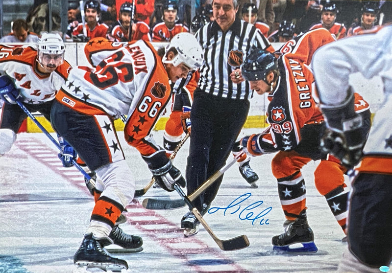 Mario Lemieux Signed 1986 NHL All Star Game 20x29 Canvas