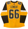 Mario Lemieux Signed, Inscribed "1985 Calder" Pittsburgh Penguins Adidas Authentic Jersey