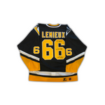 Mario Lemieux Signed, Inscribed "5 Goals 4/9/1993" Pittsburgh Penguins Authentic 1993 Starter Jersey - Size 52