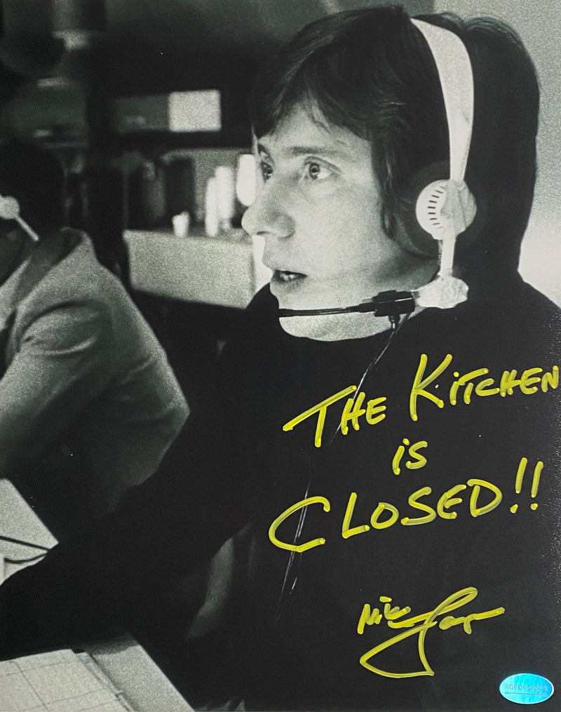 Mike Lange Signed, Inscribed "The Kitchen is Closed!!" Pittsburgh Penguins 8x10 Photo